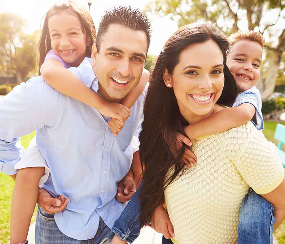 familia disfrutando