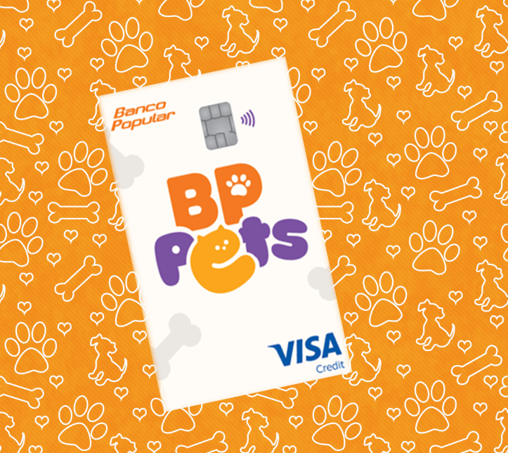 nueva tarjeta de crédito BP Pets con logo de la marca Visa